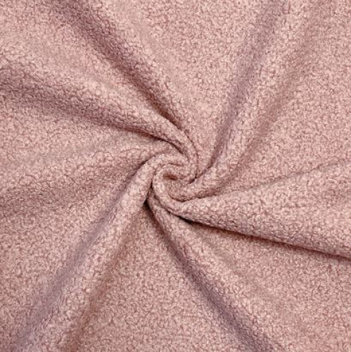 Preview: RESTSTÜCK 1,00m !!! - Boucle - Deluxe - old pink