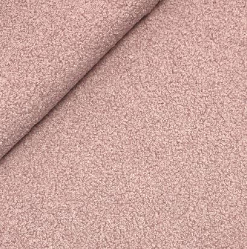 Preview: RESTSTÜCK 1,00m !!! - Boucle - Deluxe - old pink