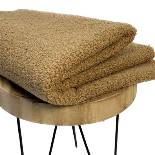 RESTSTÜCK 1,00m !!! - Boucle - Deluxe - soft brown