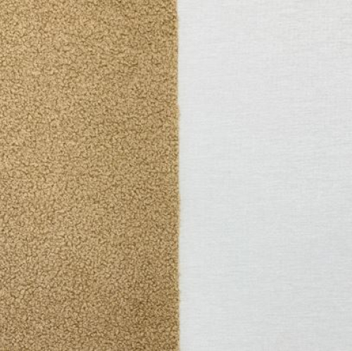 Preview: RESTSTÜCK 1,00m !!! - Boucle - Deluxe - soft brown