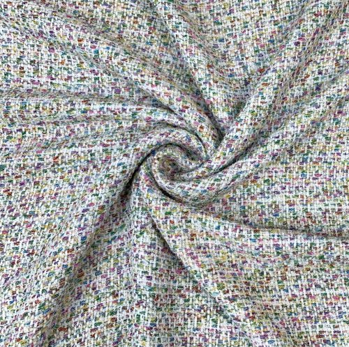 Preview: RESTSTÜCK 1,40m !!! - Tweed Bouclé - Carolin - rosa
