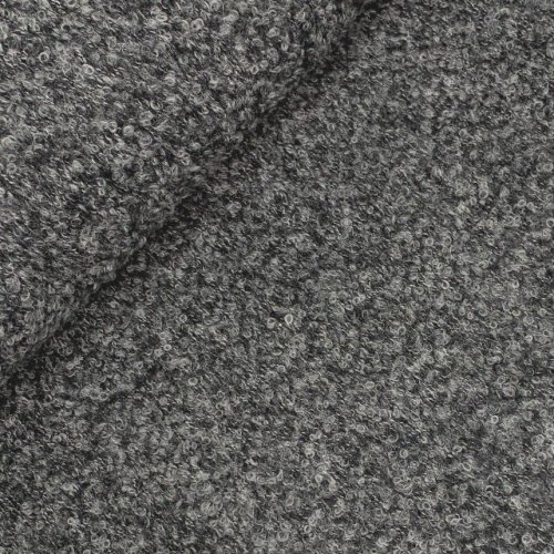 Preview: RESTSTÜCK 0,70m!!! - Strick Bouclé - grau - Albstoffe