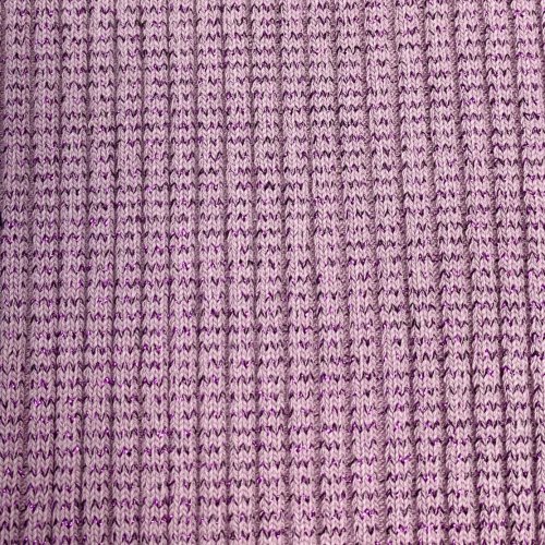 Bündchen Schlauch - Heavy Rib - Glitzer - mauve/purple