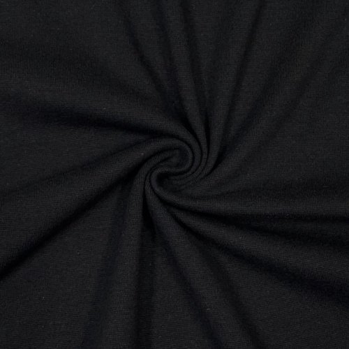 Schlauchbündchen - uni - schwarz