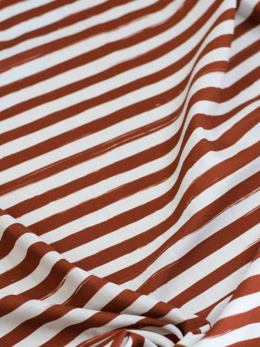 Baumwoll Leinen - Lined up - sienna - Mind the Maker
