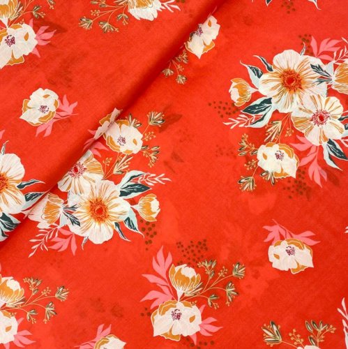Viskose - Candied Roses  - Cozy & Joyful - Art Gallery Fabrics
