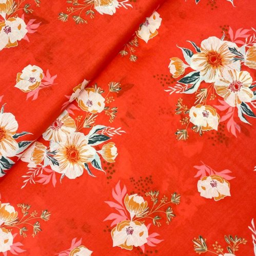Preview: RESTSTÜCK 2,30m !!! - Viskose - Candied Roses  - Cozy & Joyful - Art Gallery Fabrics