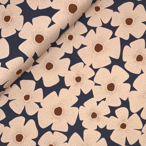 Bio Canvas - Big Fleur - Impromtu - Cloud9 Fabrics