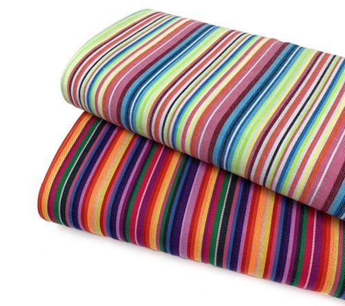 Preview: RESTSTÜCK 1,70cm !!! - Canvas - Inka Summer Stripes - Col. 02