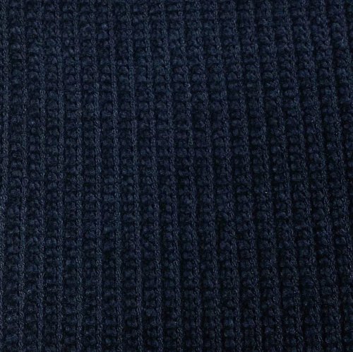 Preview: RESTSTÜCK 1,30cm !!! - Chenille Strick - Rip - blue navy