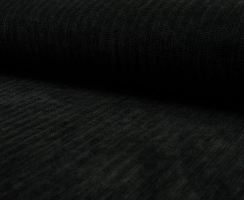 RESTSTÜCK 1,70m !!! - Chenille - Cable Claudy - black