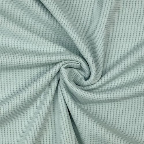 Waffeljersey - Clarissa - mint - Swafing