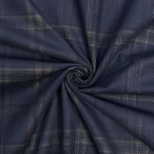 Preview: RESTSTÜCK 0,40m !!! - Feincord - Check Henry - blue navy