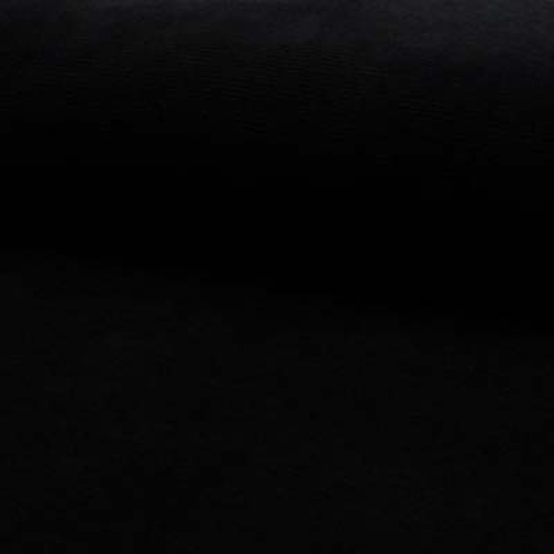RESTSTÜCK 1,00m !!! - Cord Jersey - Fine Rib - black