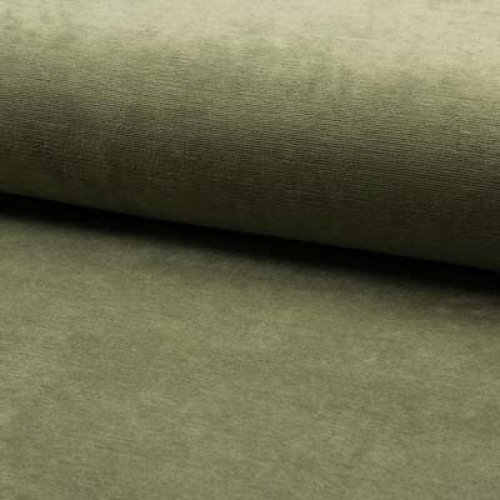 RESTSTÜCK 0,60m !!! - Cord Jersey - Fine Rib - khaki