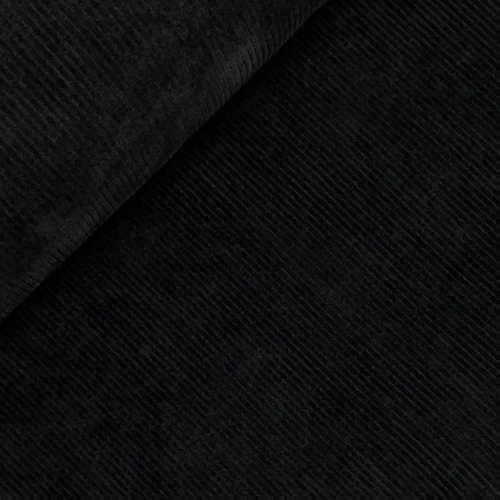 Preview: RESTSTÜCK 0,50m !!! - Cord Jersey - Kalifornien - black