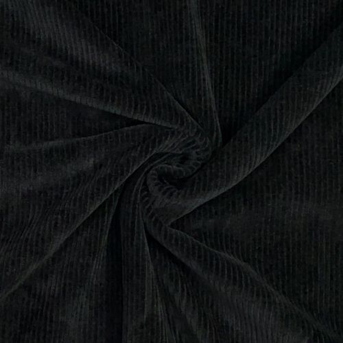 RESTSTÜCK 0,50m !!! - Cord Jersey - Kalifornien - black