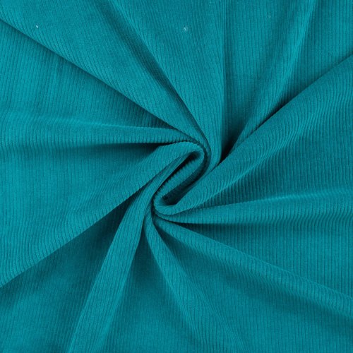 Cord Jersey - Kalifornien - light petrol