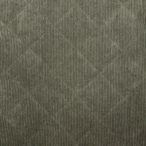 Cord Stepper mit Plüschabseite - Raute - khaki