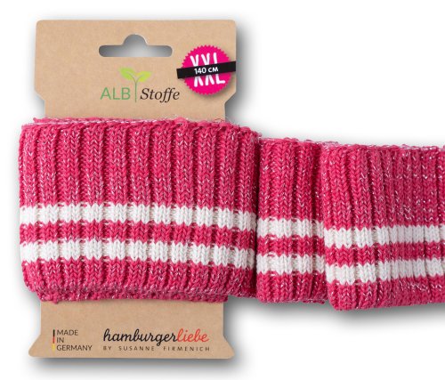 Cuff me - Bio Bündchen - Cozy Stripes - Col. 25  - Sparkle - Hamburger Liebe