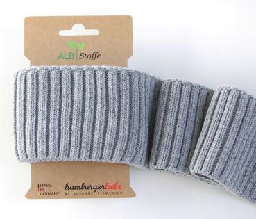 Cuff me - Bio Bündchen - Cozy - A31 mittelgrau mélange - Hamburger Liebe