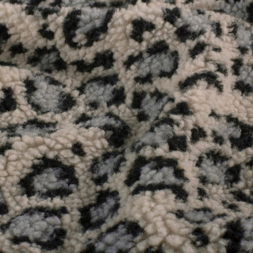 Preview: RESTSTÜCK 0,60m !!! - Mantelstoff - Curly Lamb - Maite small - graublau