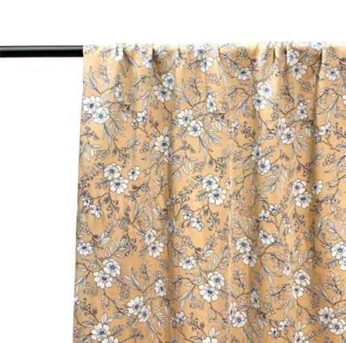 Preview: RESTSTÜCK 1,80m !!! - Viskose Satin - Delicate Flowers