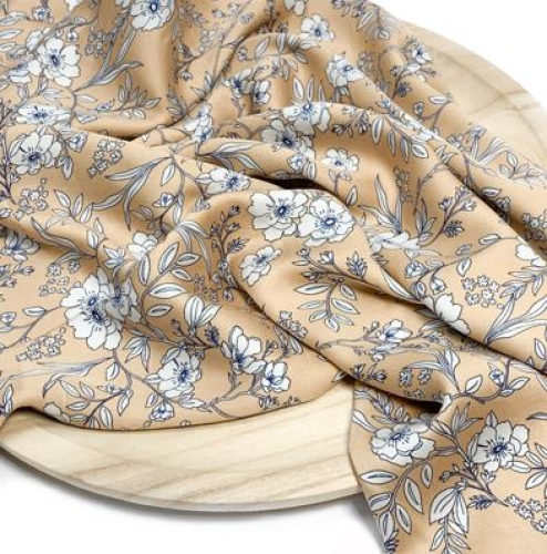 RESTSTÜCK 1,80m !!! - Viskose Satin - Delicate Flowers