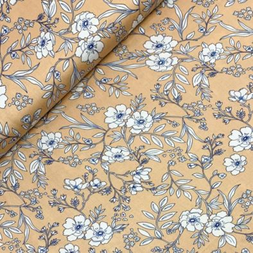 Preview: RESTSTÜCK 1,80m !!! - Viskose Satin - Delicate Flowers