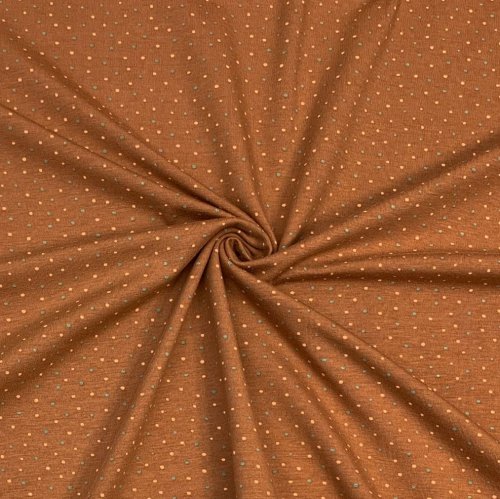 RESTSTÜCK 0,80m !!! - Jersey - Dots - hazel