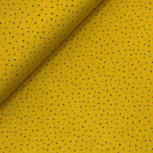 RESTSTÜCK 60cm !!! - Jersey - Dots - honey