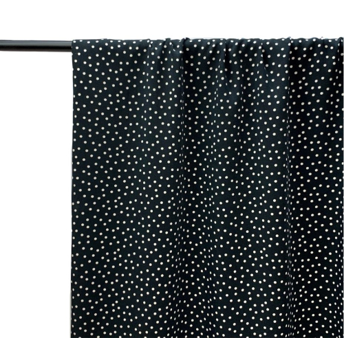 RESTSTÜCK 0,60m !!! - Viskose - Dotties - black