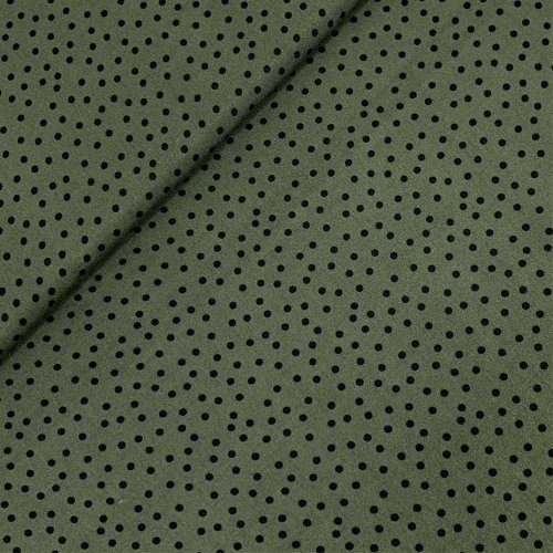 Preview: RESTSTÜCK 0,70m !!! - Viskose - Dotties - khaki