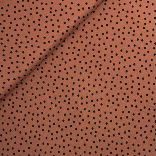 Viskose - Dotties - tobacco