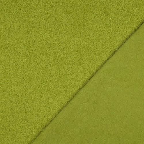 Preview: Double Sided - Teddy Fleece - lime