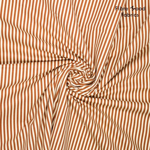 Baumwoll Stripes - brown/white - Fibremood No. 34