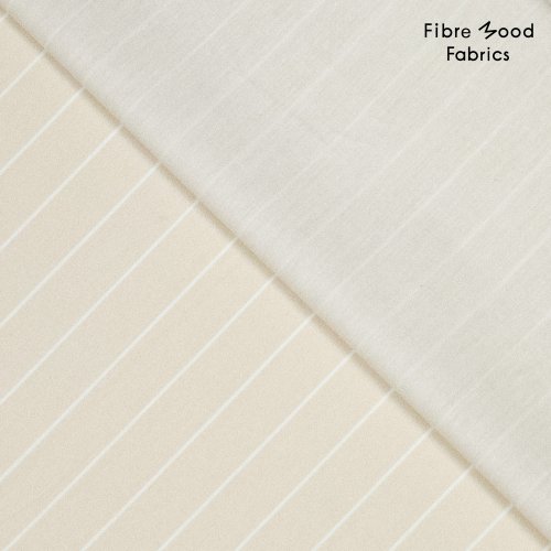 Preview: Baumwoll Popeline - stripes - white/brown - Fibremood No. 38
