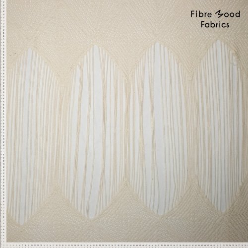 Häckelstrick - Panel - mit Fransen - offwhite - Fibremood No. 39