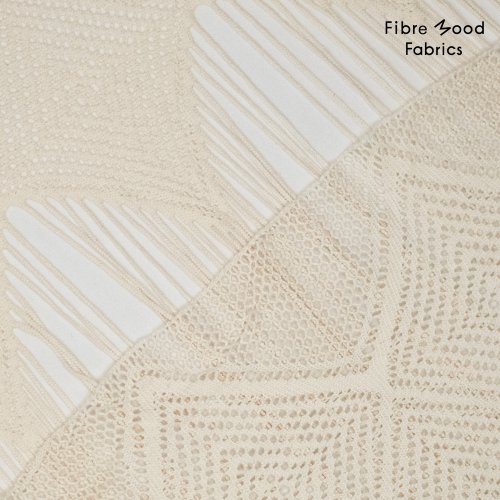 Preview: Häckelstrick - Panel - mit Fransen - offwhite - Fibremood No. 39