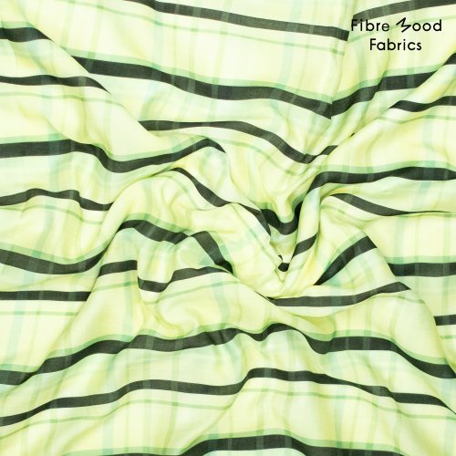 Preview: Tencel™ - Check - green/black - Fibremood No. 38
