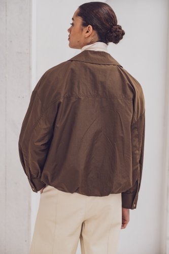 Preview: Funktionsstoff - wasserabweisend - brown - Fibremood No. 37