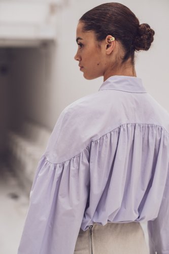 Baumwoll Popeline - paper touch - light lila - Fibremood No. 37