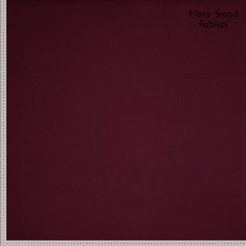 Waffelpique - Baumwolle - aubergine - Fibremood Spezial No. 4