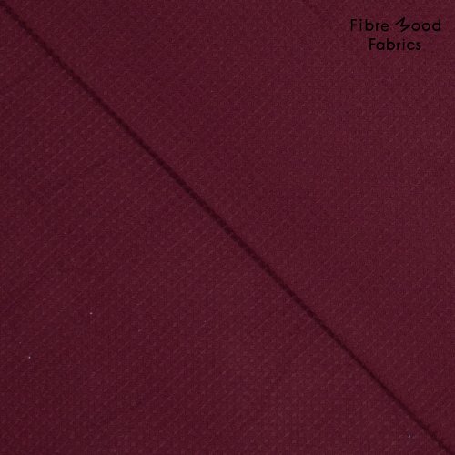 Waffelpique - Baumwolle - aubergine - Fibremood Spezial No. 4
