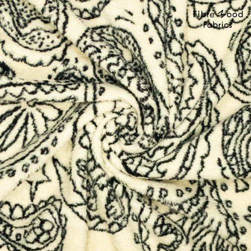 Teddyplüsch - white/black - Fibremood Spezial No. 4