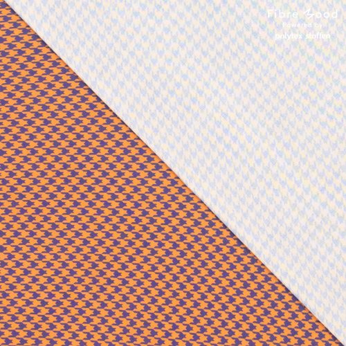 Viskose Crepe - Betsy - pied de poule - brown blue - Fibremood