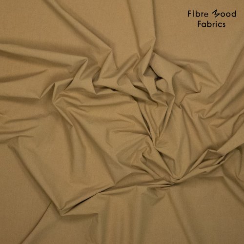 Baumwoll Popeline - stone washed - brown - Fibremood No. 38