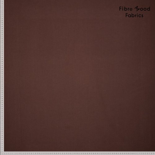 Baumwoll Popeline - stone washed - dark brown - Fibremood No. 39