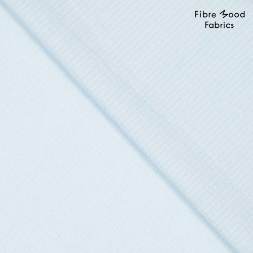 Baumwolle Seersucker - uni - blue - Fibremood No. 33