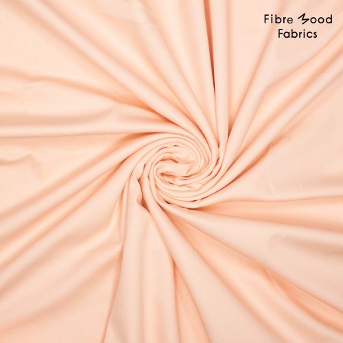 Preview: Baumwollstretch Twill - uni - peach - Fibremood No. 37